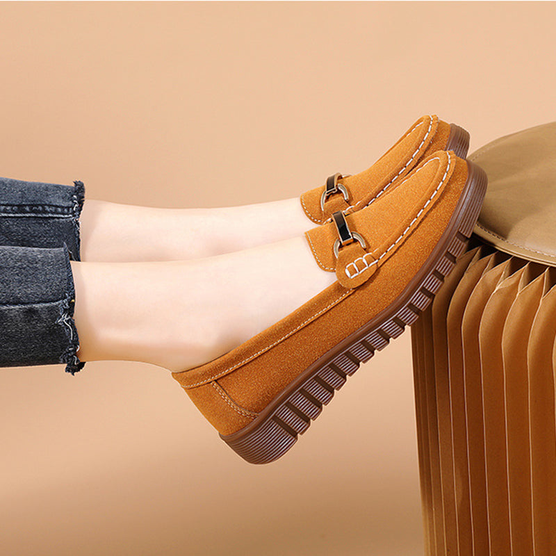 🔥Last Day 69% OFF🔥Women’s Comfortable Loafers Soft Sole Slip-On Flats with Buckle