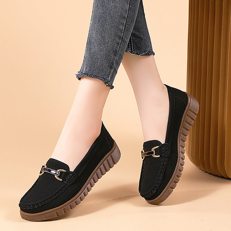 🔥Last Day 69% OFF🔥Women’s Comfortable Loafers Soft Sole Slip-On Flats with Buckle