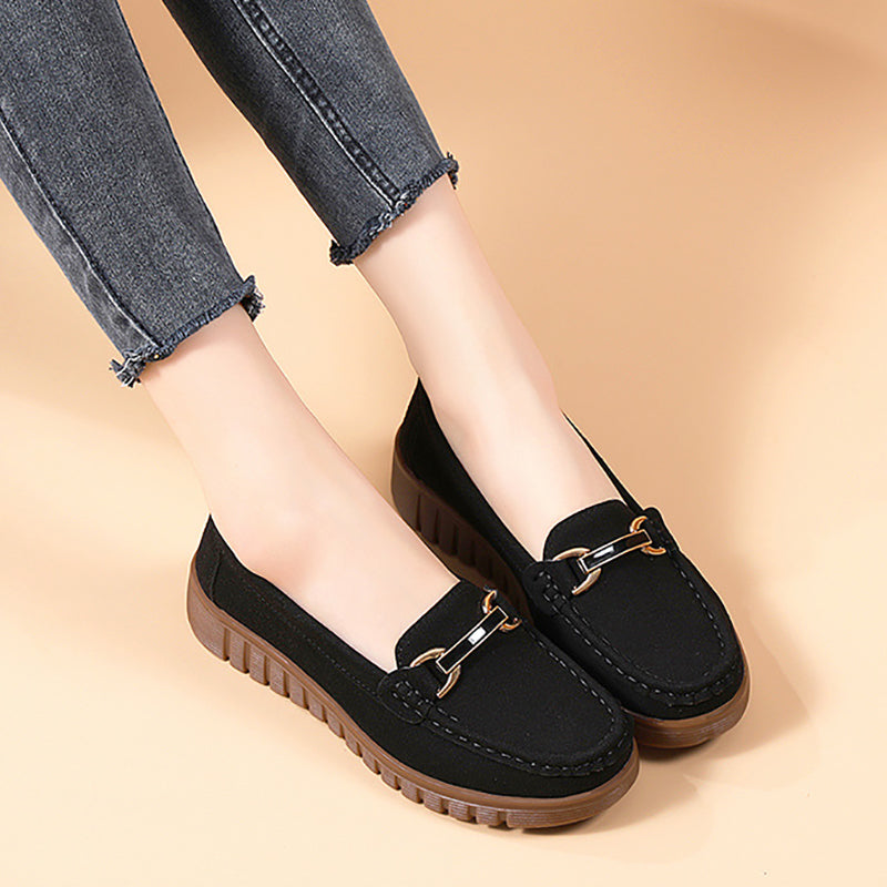 🔥Last Day 69% OFF🔥Women’s Comfortable Loafers Soft Sole Slip-On Flats with Buckle