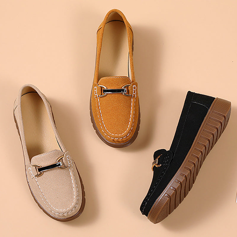 🔥Last Day 69% OFF🔥Women’s Comfortable Loafers Soft Sole Slip-On Flats with Buckle