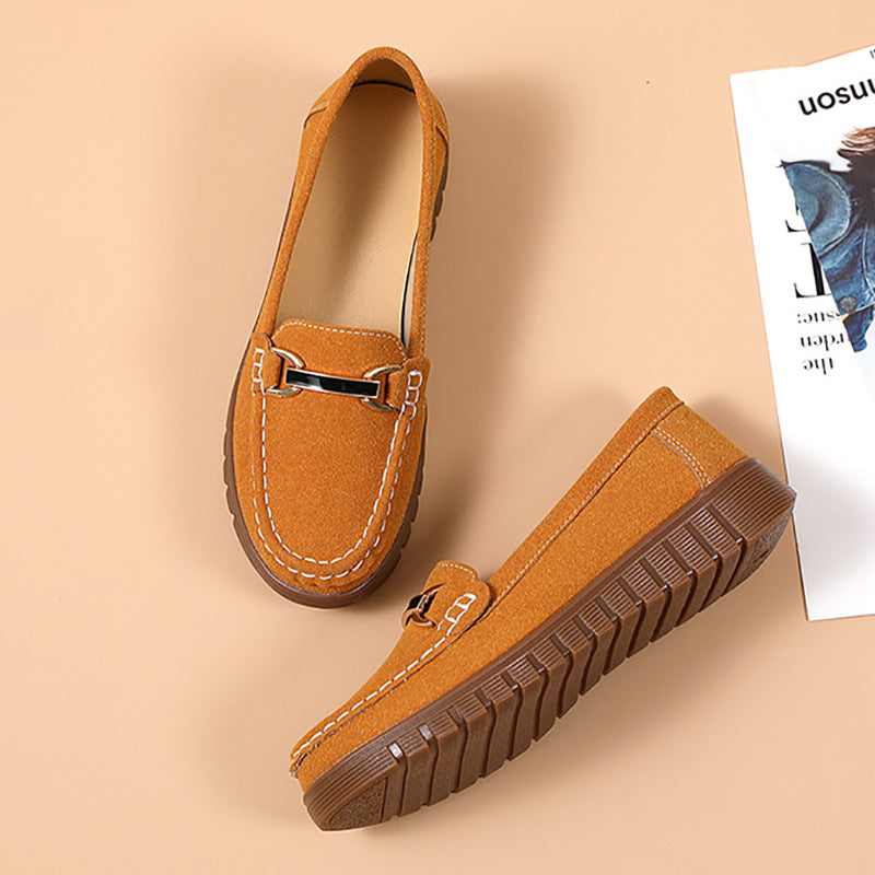 🔥Last Day 69% OFF🔥Women’s Comfortable Loafers Soft Sole Slip-On Flats with Buckle