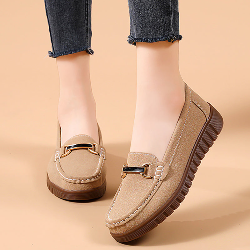 🔥Last Day 69% OFF🔥Women’s Comfortable Loafers Soft Sole Slip-On Flats with Buckle