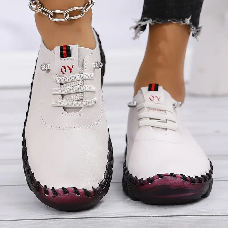 ✨5-Star Fall Sneakers✨Women's 2025 All-Season Low Top Lace-Up Sneakers Casual Shoes