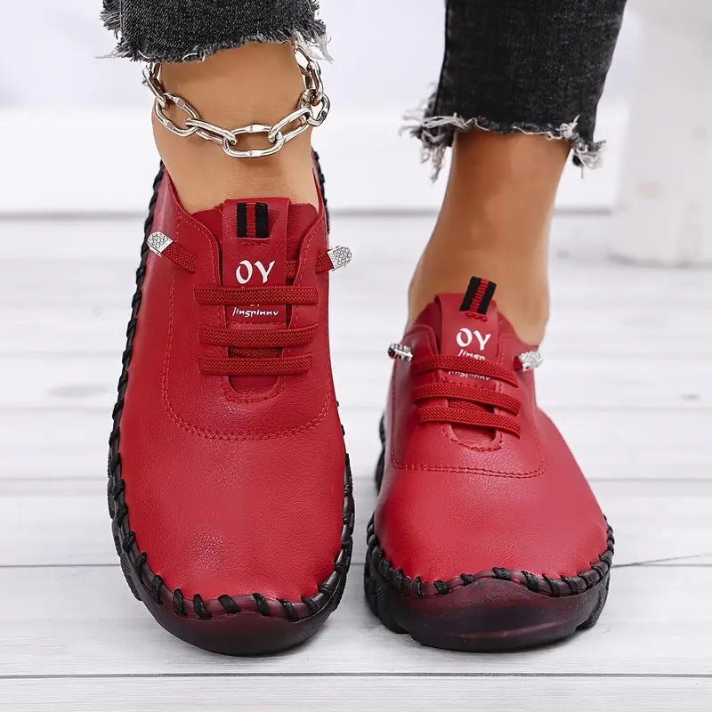 ✨5-Star Fall Sneakers✨Women's 2025 All-Season Low Top Lace-Up Sneakers Casual Shoes
