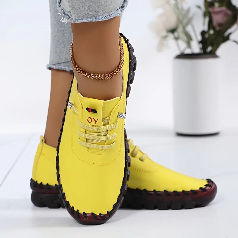 ✨5-Star Fall Sneakers✨Women's 2025 All-Season Low Top Lace-Up Sneakers Casual Shoes