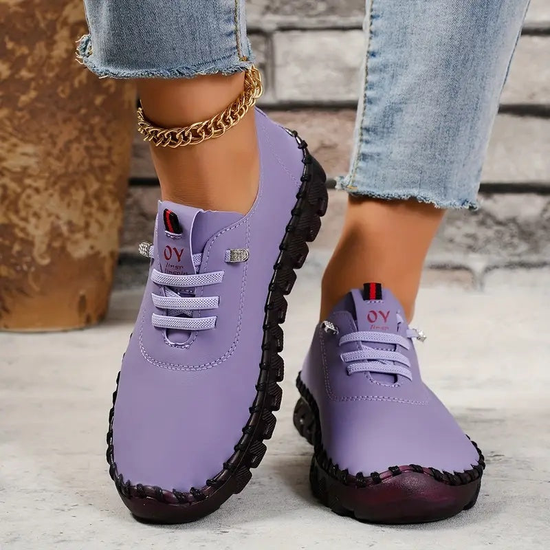 ✨5-Star Fall Sneakers✨Women's 2025 All-Season Low Top Lace-Up Sneakers Casual Shoes