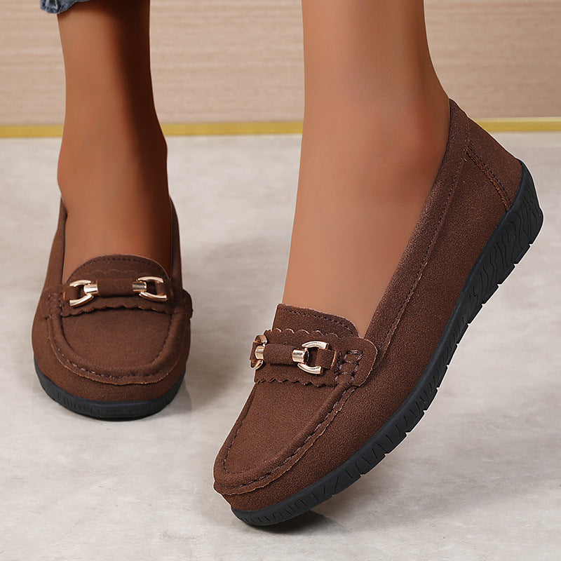 🔥Last Day 69% OFF🔥Women’s Comfortable Loafers Soft Sole Slip-On Flats with Buckle