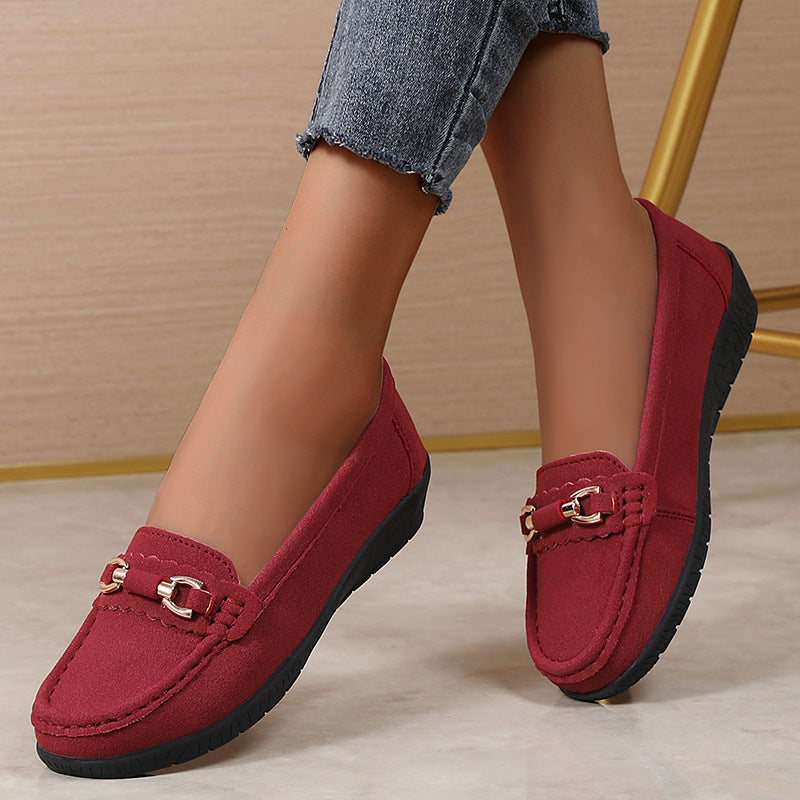🔥Last Day 69% OFF🔥Women’s Comfortable Loafers Soft Sole Slip-On Flats with Buckle