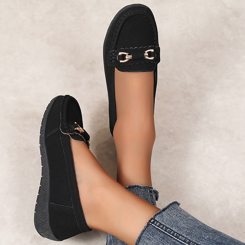 🔥Last Day 69% OFF🔥Women’s Comfortable Loafers Soft Sole Slip-On Flats with Buckle